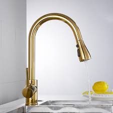 faucet kitchen gold
